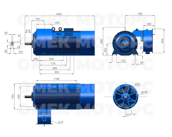 Электродвигатели OMH Omec Motors со склада в РФ
